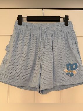 Inaka Power Light Blue Mesh Shorts with Pockets